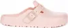 A single pink Birkenstock Boston Eva clog is shown from the side against a white background. Podgląd zdjęcia produktu
