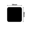 Magnetische Metallplättchen 3x Magnetplatten Rechteckig Produktbild-Vorschau 2