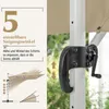 Slunečník COSTWAY Ø300cm, terasový slunečník s křížovou Náhled obrázku produktu 6