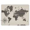 MuchoWow® Mauspad Mousepad Weltkarte - Holz - Vintage 23x19 Produktbild-Vorschau 1