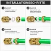 1/2" Gartenschlauch Schnellverbinder aus Messing, ideal für Produktbild-Vorschau 3