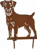 Edelrost Deutscher Jagdterrier - Rost Deko Hund Rostfigur Produktbild-Vorschau 1