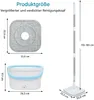Wischmopp Set mit Eimer, 2 Kammersystem für Schmutz- & Produktbild-Vorschau 6