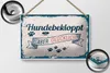 Blechschild Spruch 18x12cm Hundebekloppt aber Glücklich Produktbild-Vorschau 2