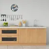 Wanduhr aus Glas Rund fi 30 Kontrast Blumen Quarz Deko Produktbild-Vorschau 3