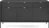 Sideboard 150 cm Galla - Dreitürige Kommode mit Schubladen Produktbild-Vorschau 2
