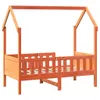 Kinderbett Hausbett Wachsbraun 70x140 cm Kiefer Produktbild-Vorschau 1
