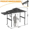 TRMLBE Pavillon de jardin pour barbecue, gris. Pavillon de Voir les images du produit 2