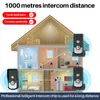 Bezdrátový interkomový zvonek 1500 metrů 2 způsoby nabíjení Náhled obrázku produktu 11