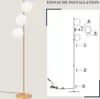 A floor lamp and an assembly diagram. Podgląd zdjęcia produktu