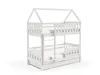 A white bunk bed with a house-shaped frame, shown against a white background. Produktbild-Vorschau