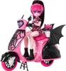 Monster High Draculaura z wampirzą hulajnogą i nietoperzem Podgląd zdjęcia produktu 3