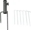 A product shot of an umbrella stand and ground stakes on a white background. Anteprima dell’immagine prodotto