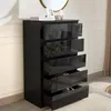 Kommode Kenji 5 Schubladen Hochglanz Schwarz Produktbild-Vorschau 4