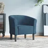 vidaXL Sedia club in velluto blu scuro Anteprima dell’immagine prodotto 2