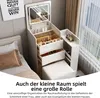 TWSOUL Schminktisch Mini-Schminktisch mit LED-Spiegel, Produktbild-Vorschau 4