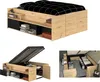 Lit adulte avec caisson de levage - Chêne et noir 166 x 67 Voir les images du produit 1