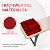 TexDeko Bierbankauflage 220x25x4cm mit Reißverschluss Rot Produktbild-Vorschau 3