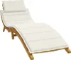 Design Sonnenliegen-Auflage Melange Creme 186x58x3 cm Produktbild-Vorschau 1