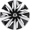Sparco Radkappen Lazio 15 Zoll ABS schwarz / silber 4er Set Produktbild-Vorschau 2