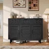 UnboxG – czarna komoda z materiałów drewnopochodnych o Podgląd zdjęcia produktu 7