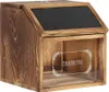 A wooden suggestion box with a chalkboard top and a clear front panel. Náhled obrázku produktu
