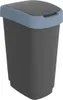 A studio shot of a gray and blue trash can. Náhľad obrázku produktu