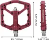 ROCKBROS Fahrradpedale Nylon MTB Pedale rutschfest 9/16’’ Produktbild-Vorschau 4