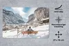 MuchoWow® Mauspad Mousepad Mann auf einer Bank im Winter in Produktbild-Vorschau 2