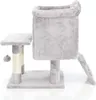 Drapak Fudajo jasnoszary 60 cm z domkiem dla kota, drapak Podgląd zdjęcia produktu 3