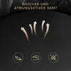 A dark background with text and icons indicating product features. Produktbild-Vorschau