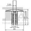 5x FA1 Niet 10-20005.5 6,5mm 15mm Produktbild-Vorschau 2