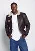 Mustang Lederjacke 31019256 Herren dark brown S Produktbild-Vorschau 4
