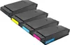 Four toner cartridges are arranged diagonally on a white background. Produktbild-Vorschau