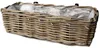 Balkonkorb - Rattan geflochten -60 x 20 x 16 cm - Produktbild-Vorschau 2
