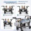 Sekey Bollerwagen Faltbar mit Dach Zwillingsmodus Produktbild-Vorschau 3