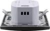 A close-up view of the back of a motion sensor with visible connection terminals and mounting brackets. Produktbild-Vorschau