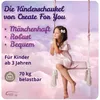 A young girl is sitting on a swing in a dreamy, cloud-filled setting. Podgląd zdjęcia produktu