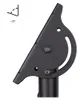A close-up of a black metal TV ceiling mount bracket, showing its adjustable angle mechanism. Produktbild-Vorschau