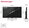 Sharp 43HR7765E QLED Fernseher 43 Zoll Google Smart TV HDR Produktbild-Vorschau 3