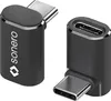 SONERO USB-C Adapter X-UA131 90° 40Gbps 240W Alu schwarz Produktbild-Vorschau 1