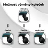 Cestovní kufr BERTOO Milano - černý set 2v1 L Náhled obrázku produktu 13
