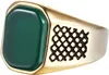 Karisma Männer Gold Edelstahl 316L Männer Ring - Grüner Produktbild-Vorschau 2