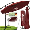 tillvex Parasol Rouge Ø 350 cm Parapluie de jardin Voir les images du produit 1