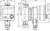 Technical drawing with dimensions of a pump. Produktbild-Vorschau