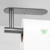 A stainless steel paper towel holder mounted on a white ceiling, with a roll of paper towels attached. Produktbild-Vorschau