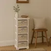 Komoda z półką i 4 szufladami 74x25x28cm, styl shabby, Podgląd zdjęcia produktu 8