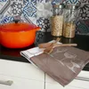 Geschirrtücher 4er Set, 50x70 cm, Halbleinen, braun Produktbild-Vorschau 5