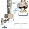 tecuro Edelstahl-Zulaufschlauch 1,50 m x 3/4 Zoll DN 13 - Produktbild-Vorschau 3