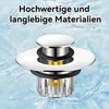 Pop Up Waschbeckenstöpsel mit Sieb, Badewannenstopfen, Produktbild-Vorschau 6
